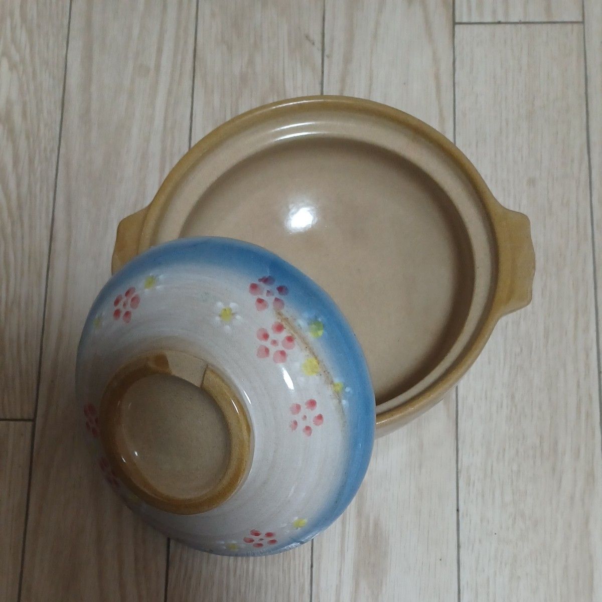 お 土鍋(一人用)・取り皿・透明皿