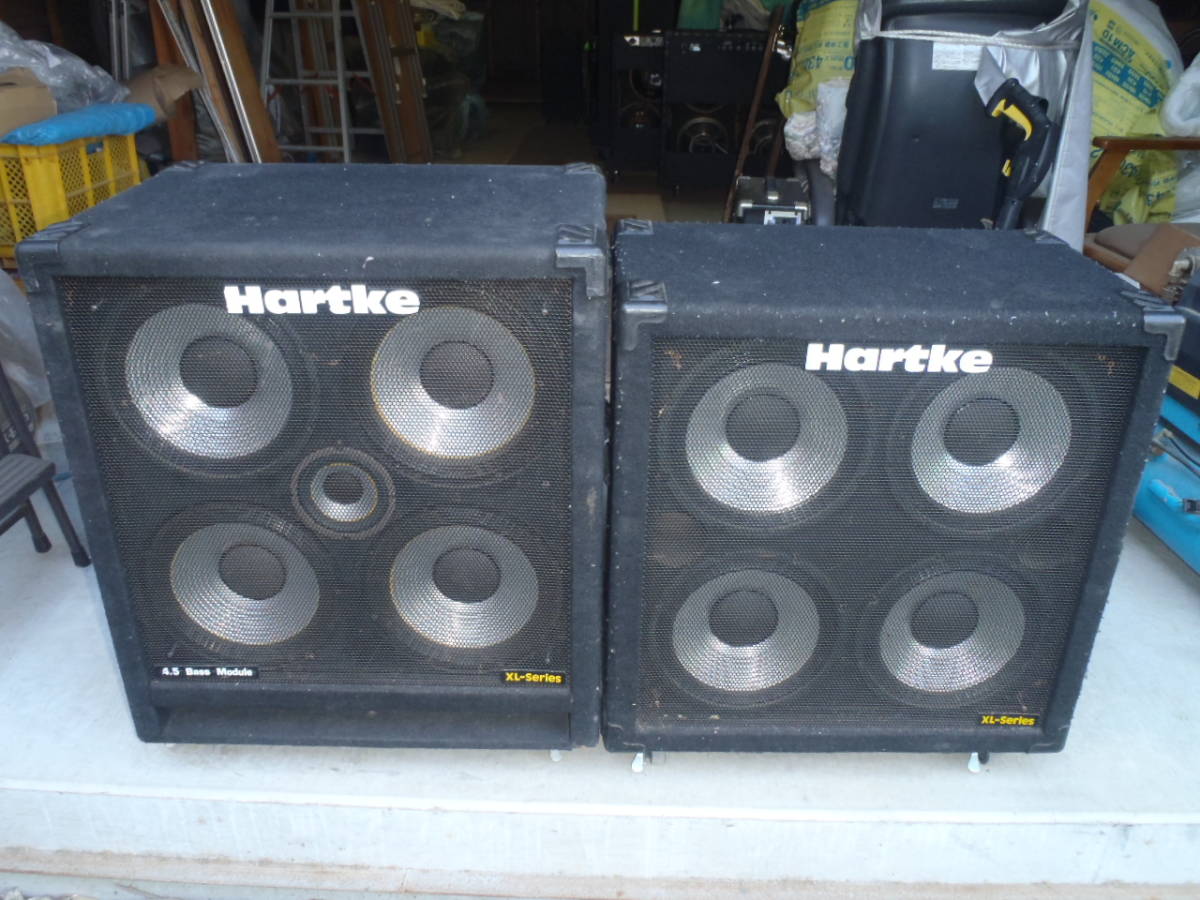 大幅値下！【引き取り限定！埼玉県南部】Hartke “4.5Bass Module XL-series” ハートキー！ベースアンプ用キャビネット！キャスター付！_出品物は「左側」のものです