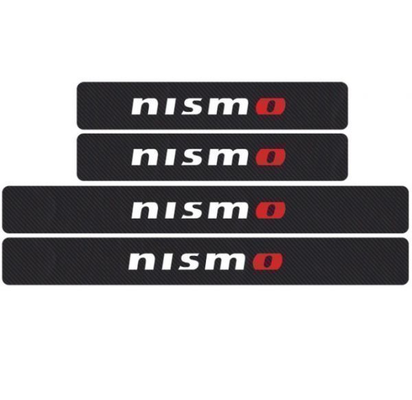 S124 【NISMO】 ニスモ ドア フット プロテクター カーボン ステッカー スカッフ プレート 180SX フーガ プレジデント ティーダ(1)_画像1