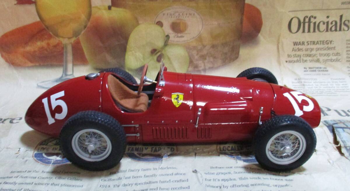 ★激レア絶版*EXOTO*1/18*1952 Ferrari 500 F2 Long Nose #15 1952 British GP*フェラーリ_画像6