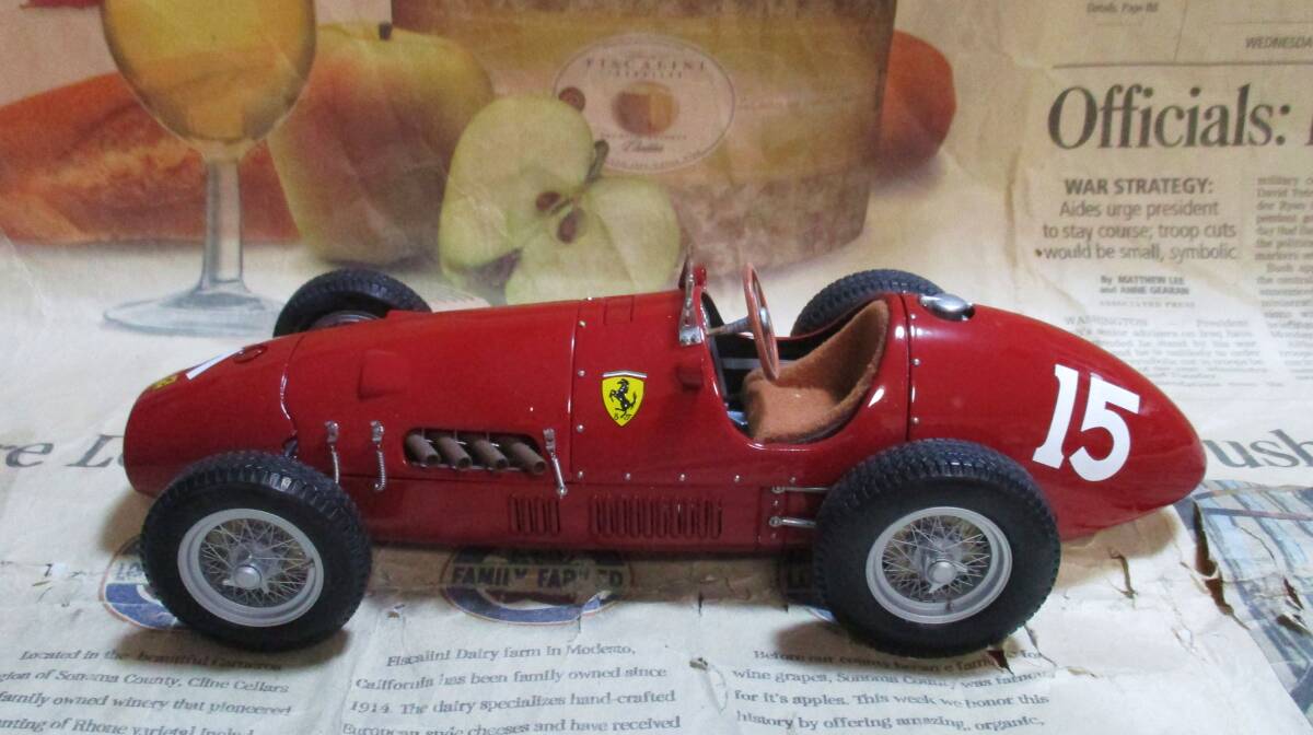 ★激レア絶版*EXOTO*1/18*1952 Ferrari 500 F2 Long Nose #15 1952 British GP*フェラーリ_画像5