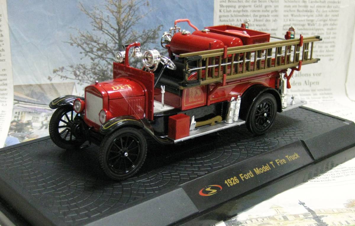 ★絶版*Signature Models*1/32*1926 Ford Model T Fire Truck レッド/ブラック*消防車≠フランクリンミント_画像1