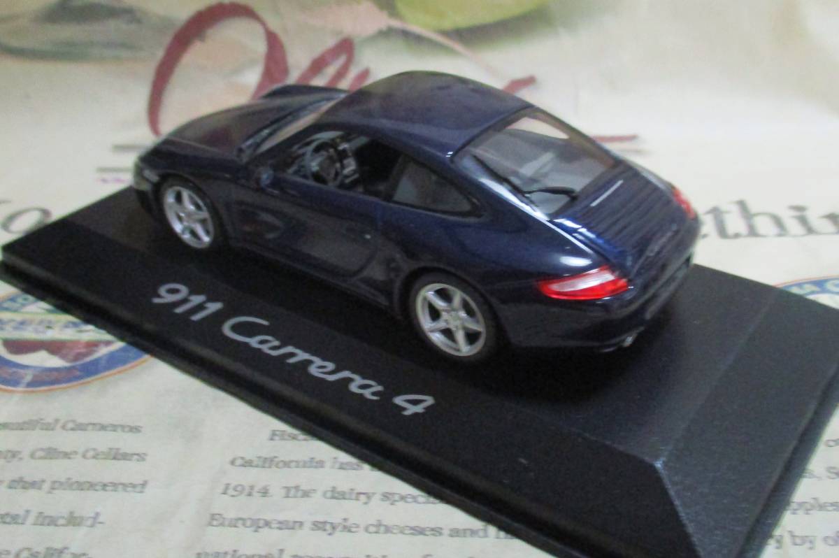 ★ディーラー限定*PMA*1/43*Porsche 911 (997) Carrera 4 2009 ブルーメタリックの画像2