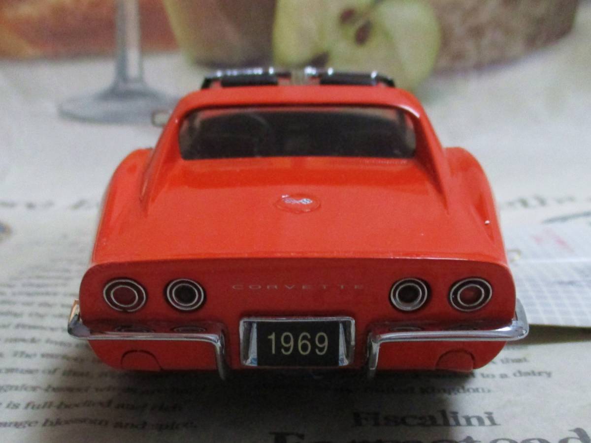 * out of print * Franklin Mint *1/24*1969 Corvette 427 Stingray Coupe Monaco orange 