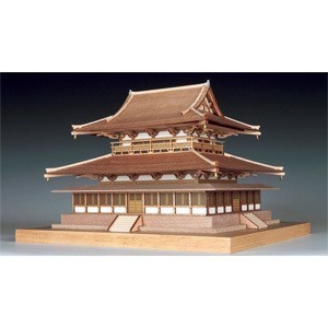 ウッディジョー 1/150 木製模型 法隆寺 金堂 木製組立キット_画像1