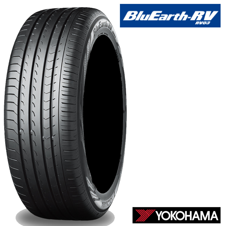 送料無料 ヨコハマ サマータイヤ YOKOHAMA BluEarth-RV RV03 ブルーアースRV RV03 215/45R18 93W 【4本セット 新品】_画像1