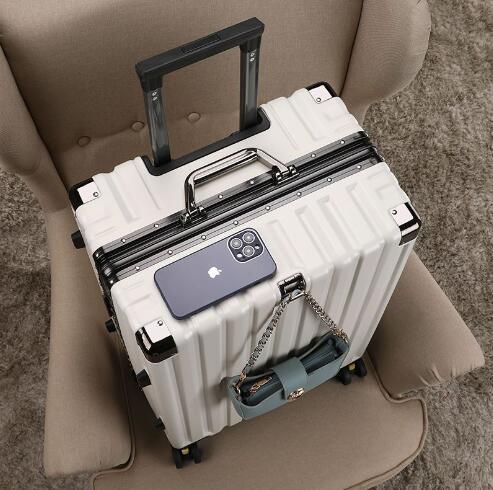 新型*アルミフレームスーツケース*大容量スーツケース*厚めのパスワードボックス_画像1
