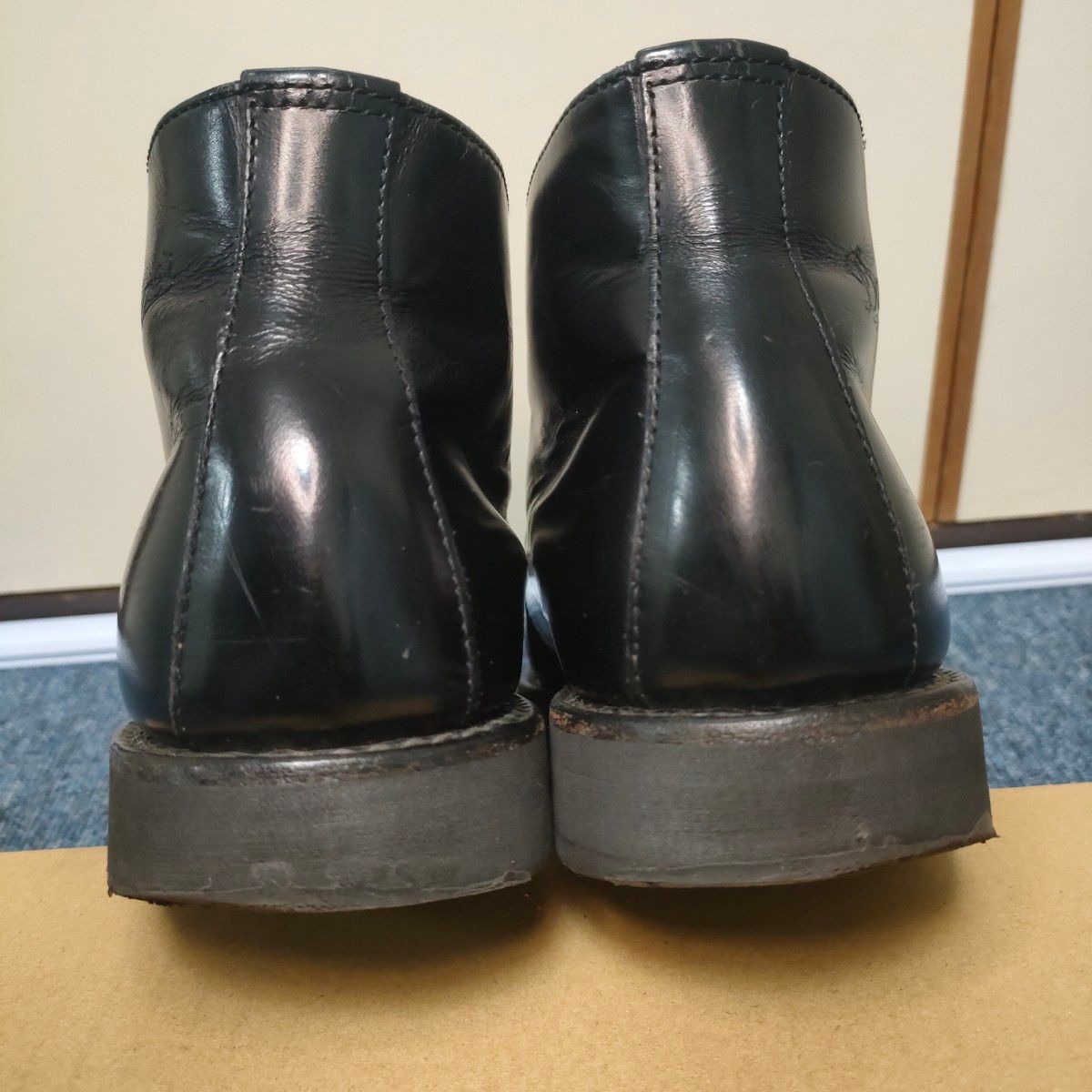 DANNER ダナー　ポストマン ブーツ 25.5cm（US7.5）くらい ブラック ガラスレザー  本革