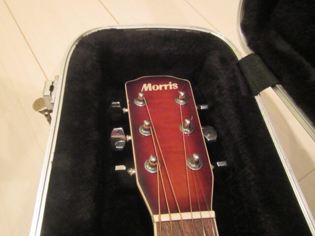 ♪MORRIS モーリス アコースティックギター M-60C ハードケース付 日本製 中古♪_画像2