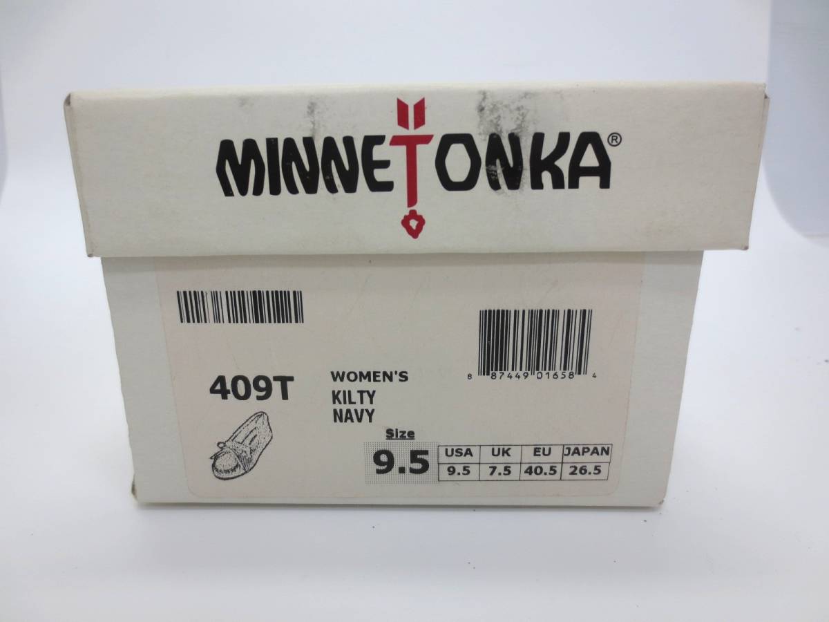 【2-24】未使用 MINNETONKA ミネトンカ モカシン シューズ 26.5cm ネイビー_画像10