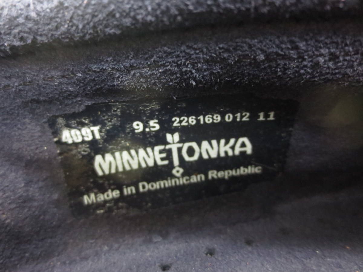 【2-24】未使用 MINNETONKA ミネトンカ モカシン シューズ 26.5cm ネイビー_画像9