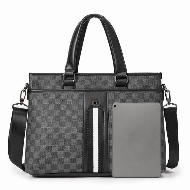  briefcase men's gentleman bag zipper diagonal ..2way handbag bag personal computer bag A4 size commuting horizontal work for MAY86