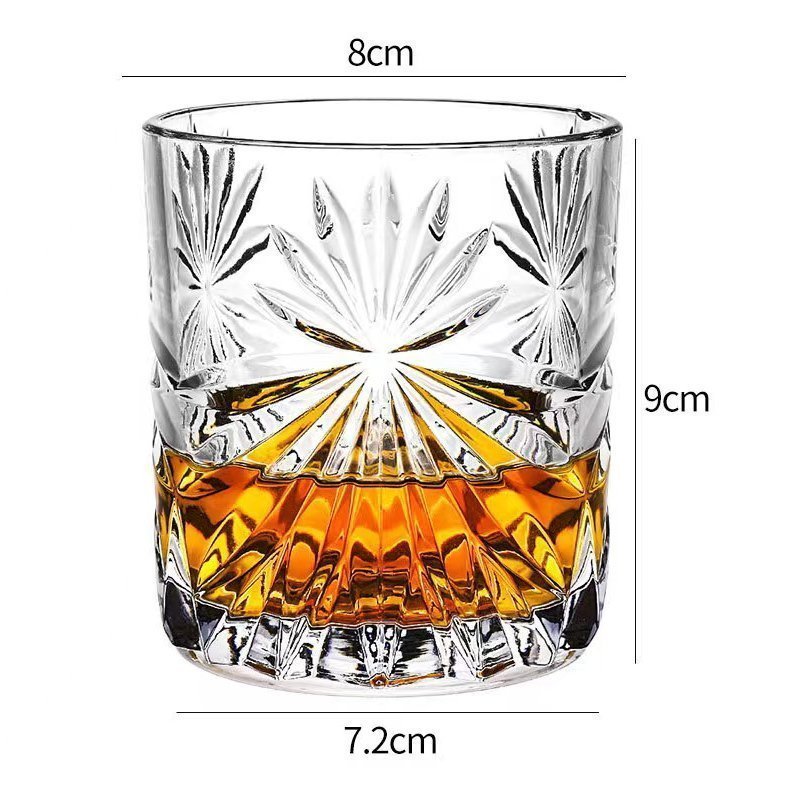 ウイスキーグラス ロックグラス クリア ブランデーグラス グラス クリスタルグラス ウイスキー　300ml ２個セット　LB065_画像2