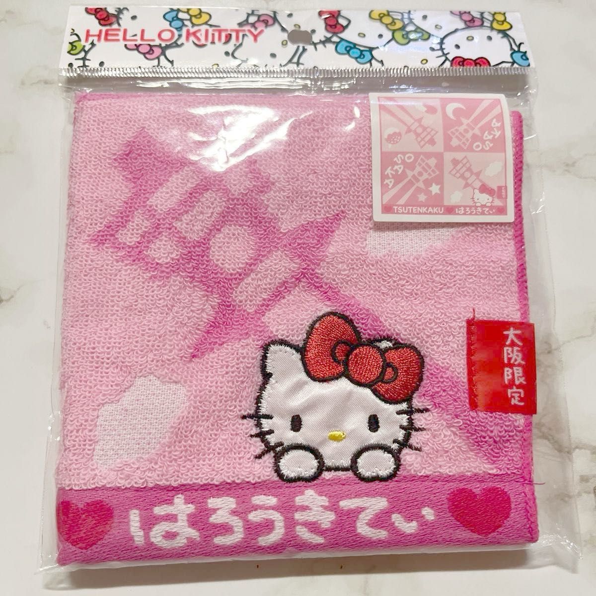 ハローキティ 大阪限定　タオル　ハンカチ Hello Kitty Sanrio サンリオ 入園 入学 携帯 女の子　