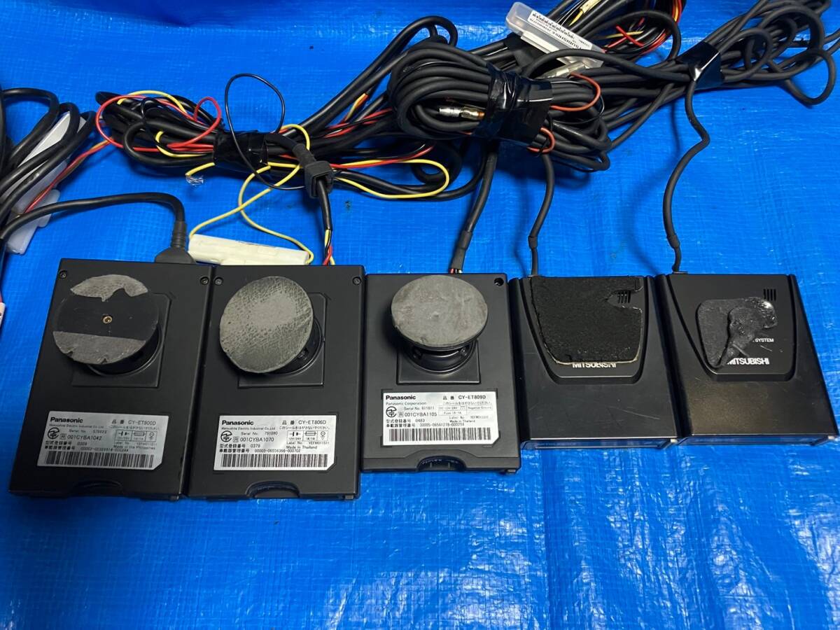 * normal automobile remove ETC 5 piece set Panasonic * Mitsubishi Electric antenna one body * wiring equipped * stock great number equipped *021410Y