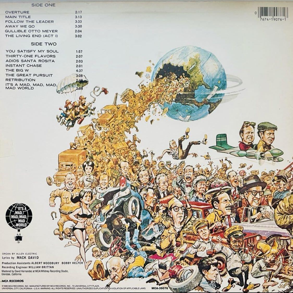 o.. furthermore .. furthermore ... world IT\'S A MAD, MAD, MAD, MAD, WORLD soundtrack LP record 