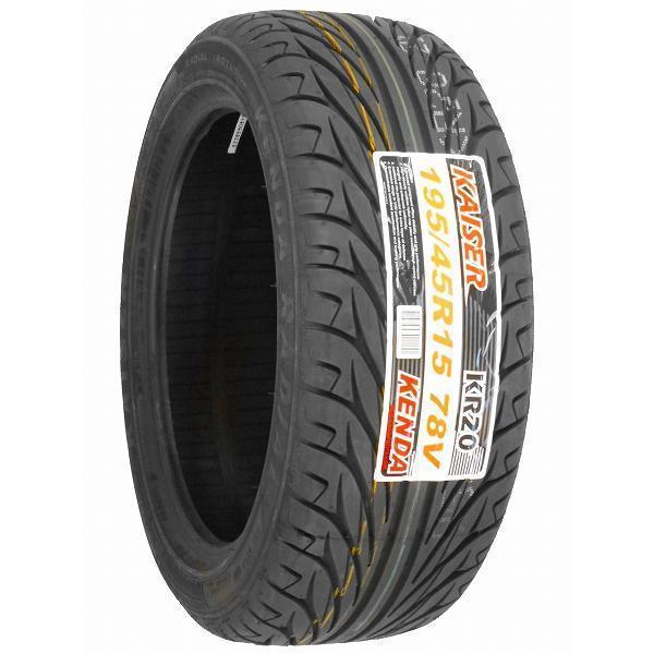 4本セット 195/45R15 2023年製造 新品サマータイヤ KENDA KR20 送料無料 ケンダ 195/45/15_画像3