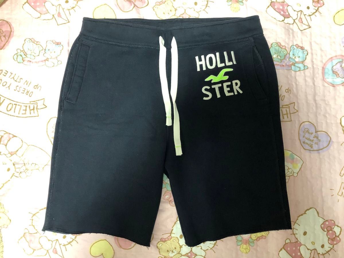 美品 メンズ HOLLISTER ホリスター　裏起毛ショート パンツ サイズXL 