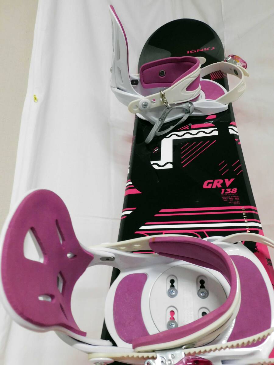 IGNIO/ignioGRV 138 snowboard binding attaching boots attaching 3 point set lady's [F15022401]