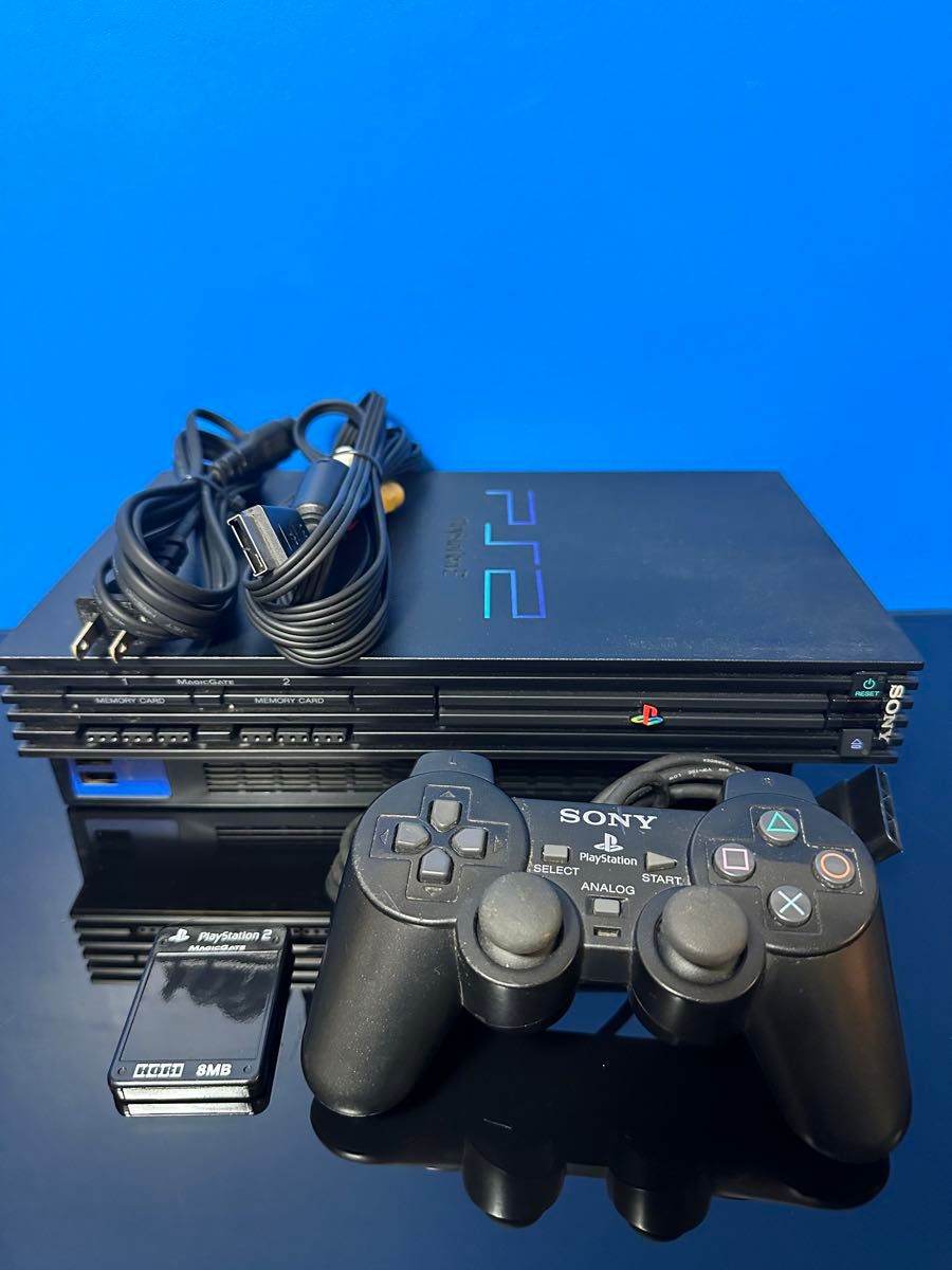 動作確認済 PS2本体 SCPH-50000 スケルトンブラック