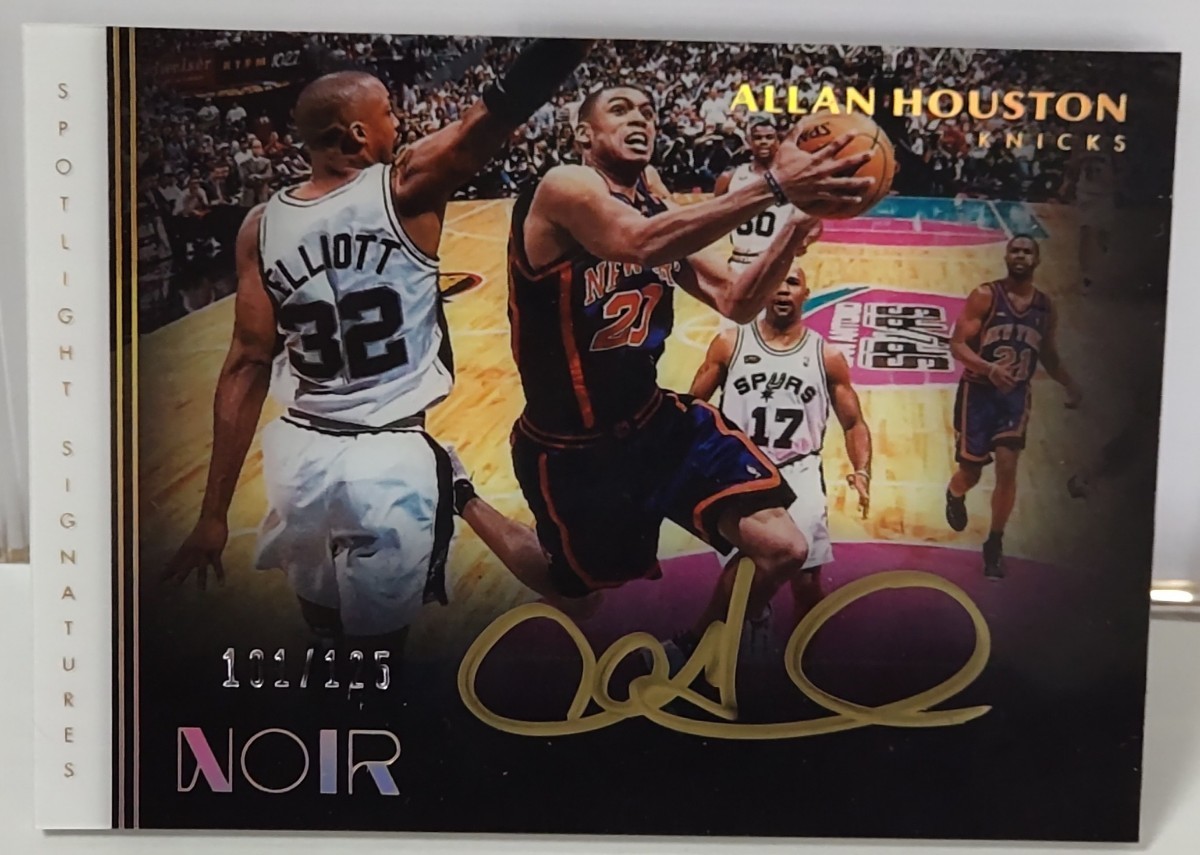 2019-20 panini noir spotlight Allan Houston /99 アラン・ヒューストン ゴールドインク サイン 99枚限定 送料無料