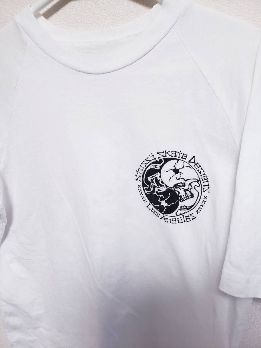 【送料無料】STUSSY ステューシー Skate Desings Tシャツ S 白/フォト nyc ロサンゼルス サーフ ビンテージ 周年 SK8 ワールドツアー 豊田_画像3