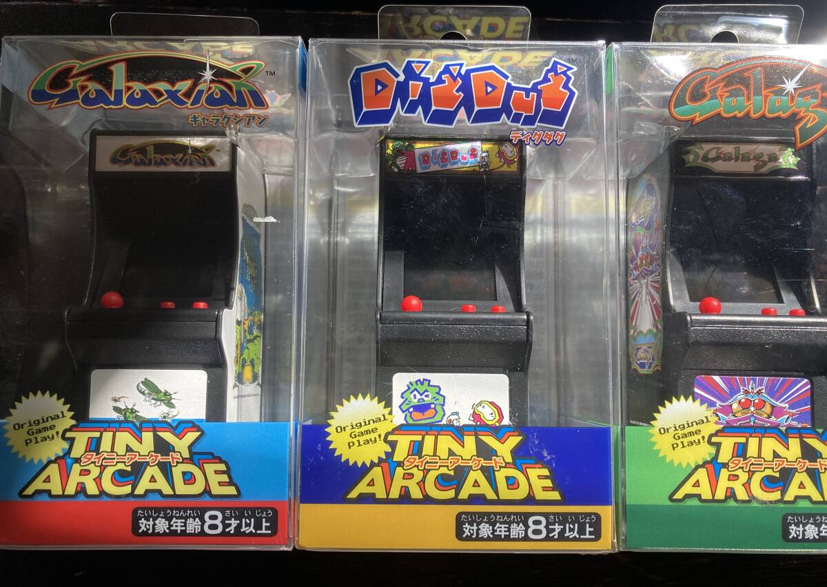 TINY ARCADE タイニーアーケード ディグダグ ギャラクシアン ギャラガ 3セット_画像1