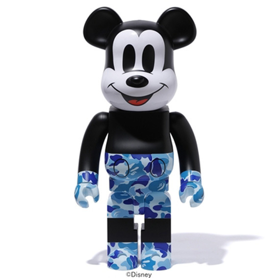 BE@RBRICK BAPE MICKEY MOUSE 1000％ BLUE