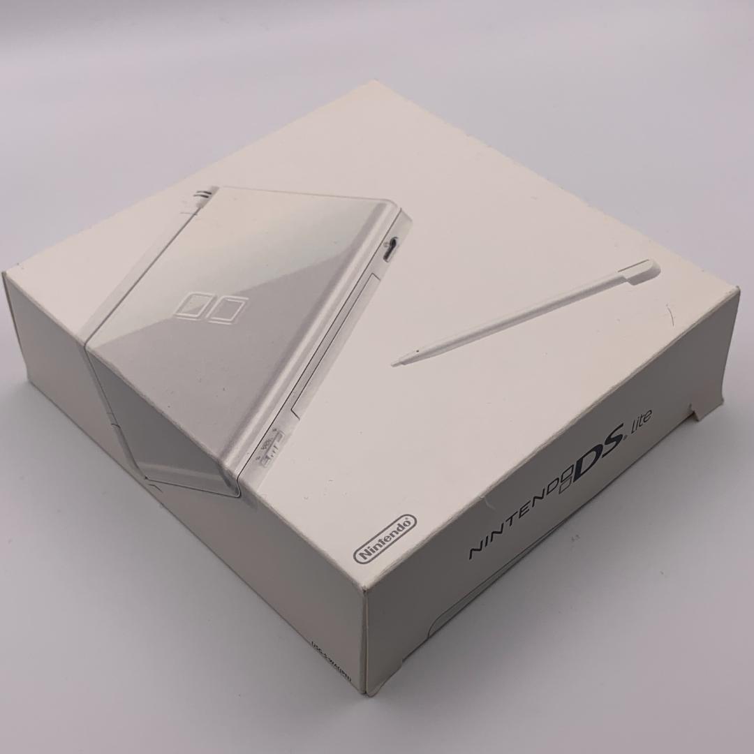 【ニンテンドー】DSLite （クリスタルホワイト）本体 箱付きの完品