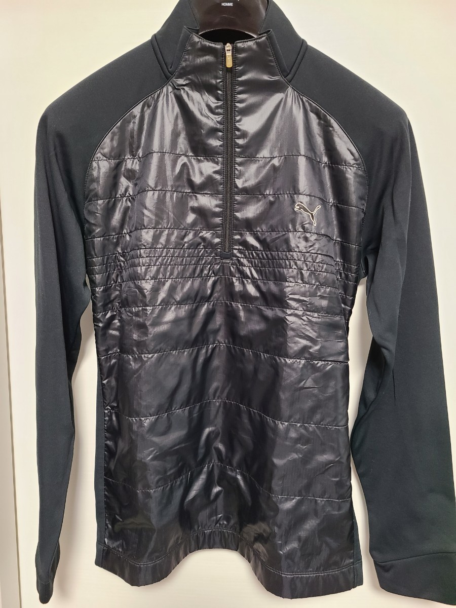 PUMA Puma Golf winter wear reverse side nappy cotton inside long sleeve black black . sweat speed . stretch 