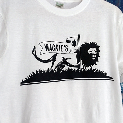 送込　WACKIE'S　Label　ルーツレゲエ　半袖Tシャツ　白　Mサイズ _画像2