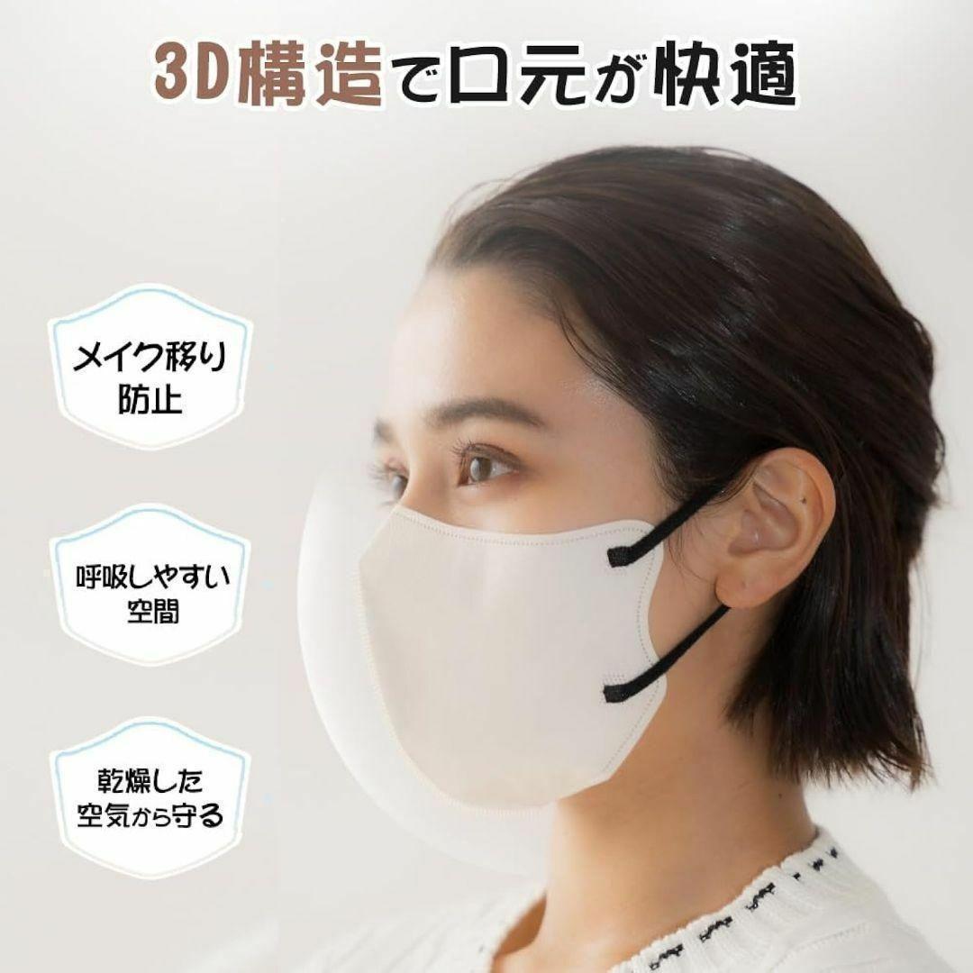 カケンテスト済 3D立体マスク カラーマスク 3層構造 小顔効果 日本製