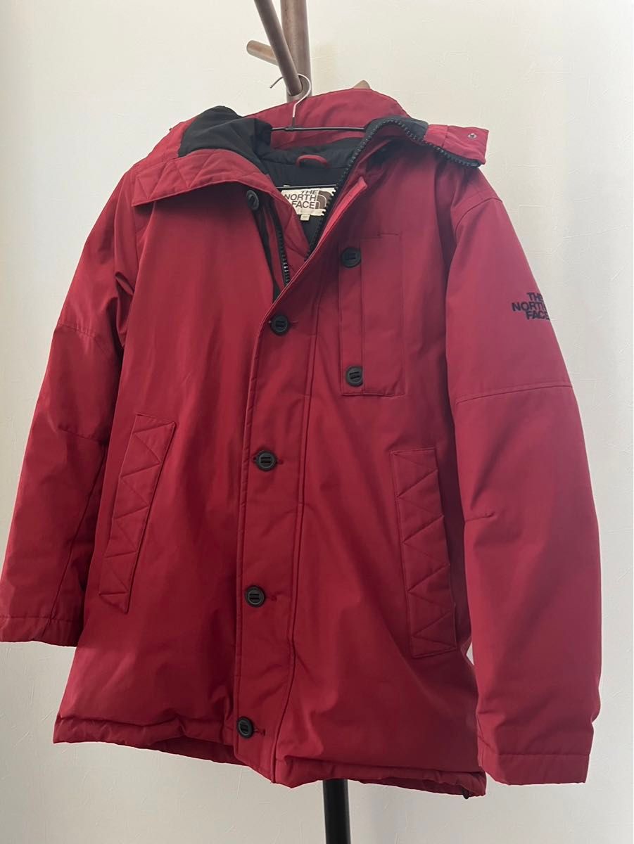 ノースフェイス THE NORTH FACE メンズL フードファー付ダウンコート 美品 正規輸入本物