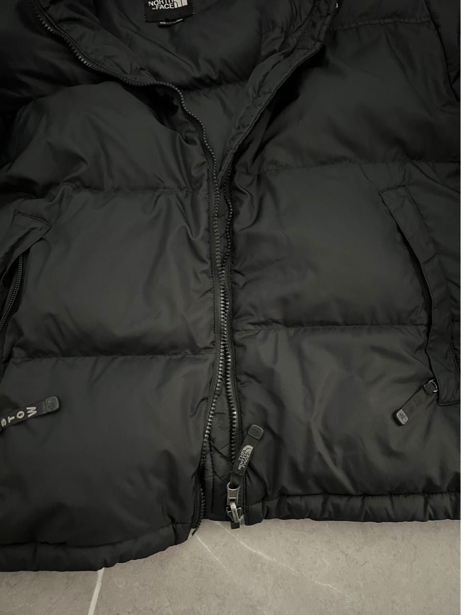 ノースフェイス THE NORTH FACE メンズL フード付ダウンジャケット フード収納可能  美品 正規輸入本物