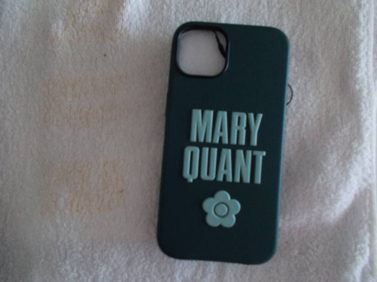 MARY QUANT　マリークワント　ダークグリーンiPhone13カバー　携帯ケース　未使用タグ付き_画像1