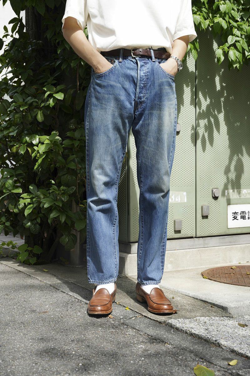 A.PRESSE Washed Denim Pants E [BLEACH] サイズ 30/27 デニム デニムパンツ ジーンズ Levi's comoli auralee 1ldk coverchord 送料無料_画像5