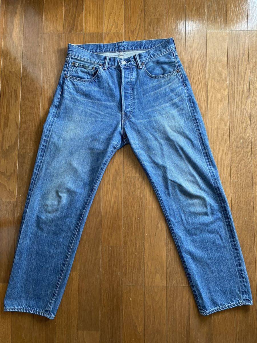 A.PRESSE Washed Denim Pants E [BLEACH] サイズ 30/27 デニム デニムパンツ ジーンズ Levi's comoli auralee 1ldk coverchord 送料無料_画像1