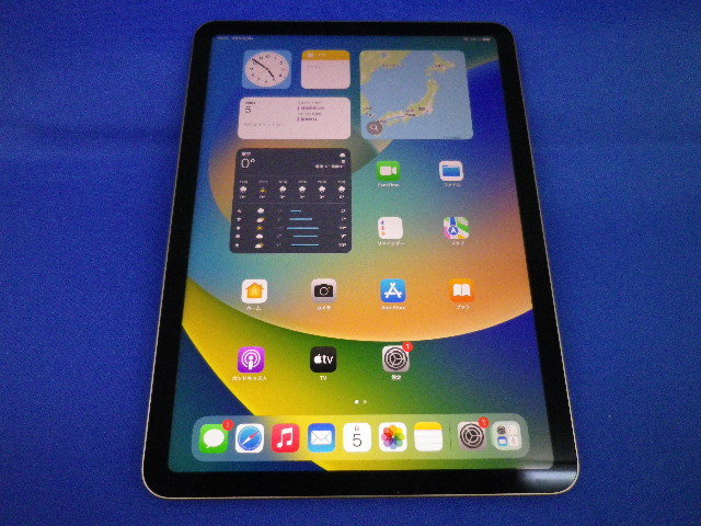 匿名配送 Apple iPad Air 第5世代 2023/5購入 MM9L3J/A 256GB A2588 10.9インチ 美品 ペンシル付_画像1