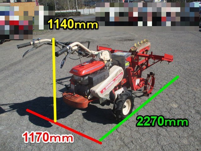 茨城 シバウラ 移植機 KJ701 こんにゃく 移植 管理機 耕耘機 7馬力 リコイル ガソリン 移植 植付 畑 作業機 ■2124022680_画像2