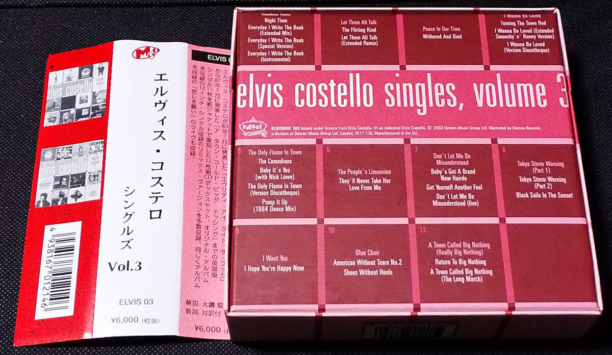 Elvis Costello - [帯付] Singles, Volume 3 国内盤 11xCD BOX SET, Ltd Edition ELVIS 03, ELVISBOX 103 エルビス・コステロ 2003年_画像2