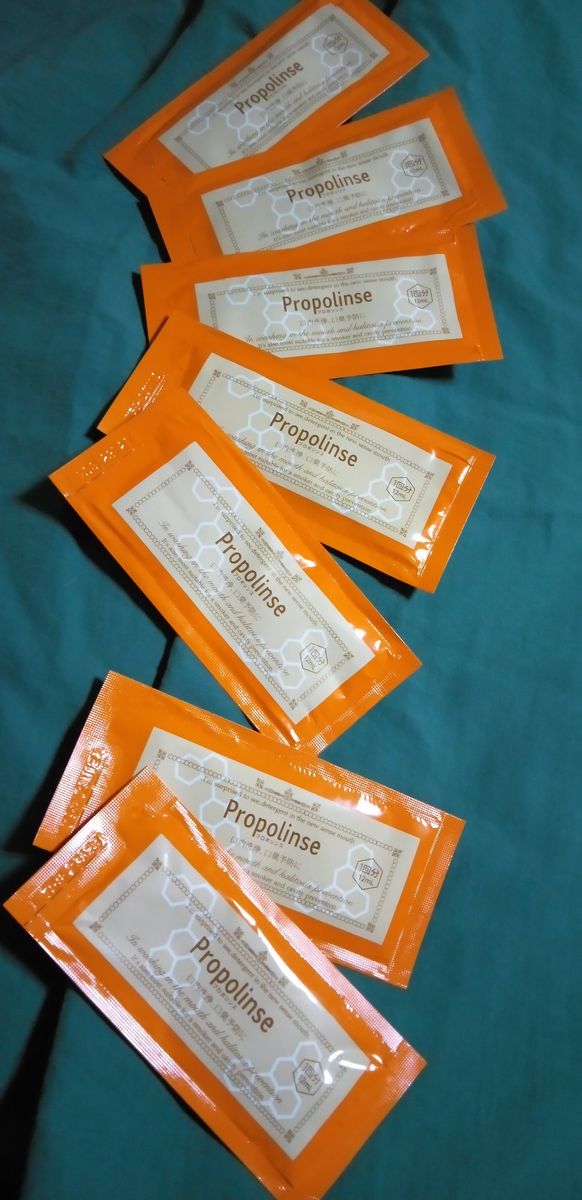 【Propolinse　プロポリンス】口内洗浄液　7袋 (1袋12ml入)　プロポリスエキス & キシリトールで口臭予防♪　