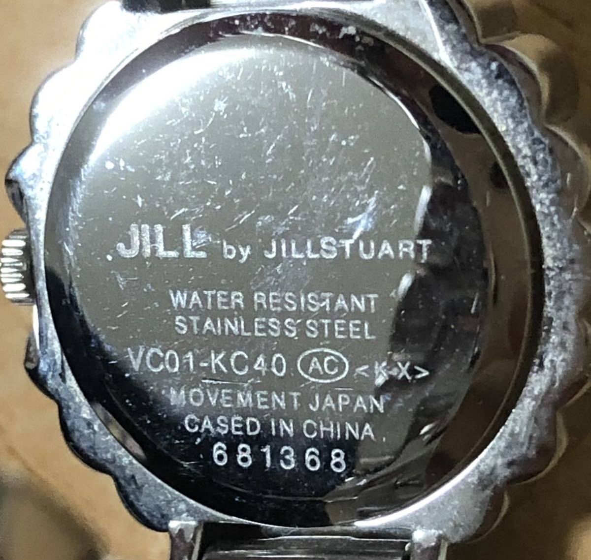 234-0417 JILL by JILL STUART ジルスチュアート　レディース腕時計　金属ベルト　クオーツ　VC01-KC40 電池切れ 動作未確認_画像7