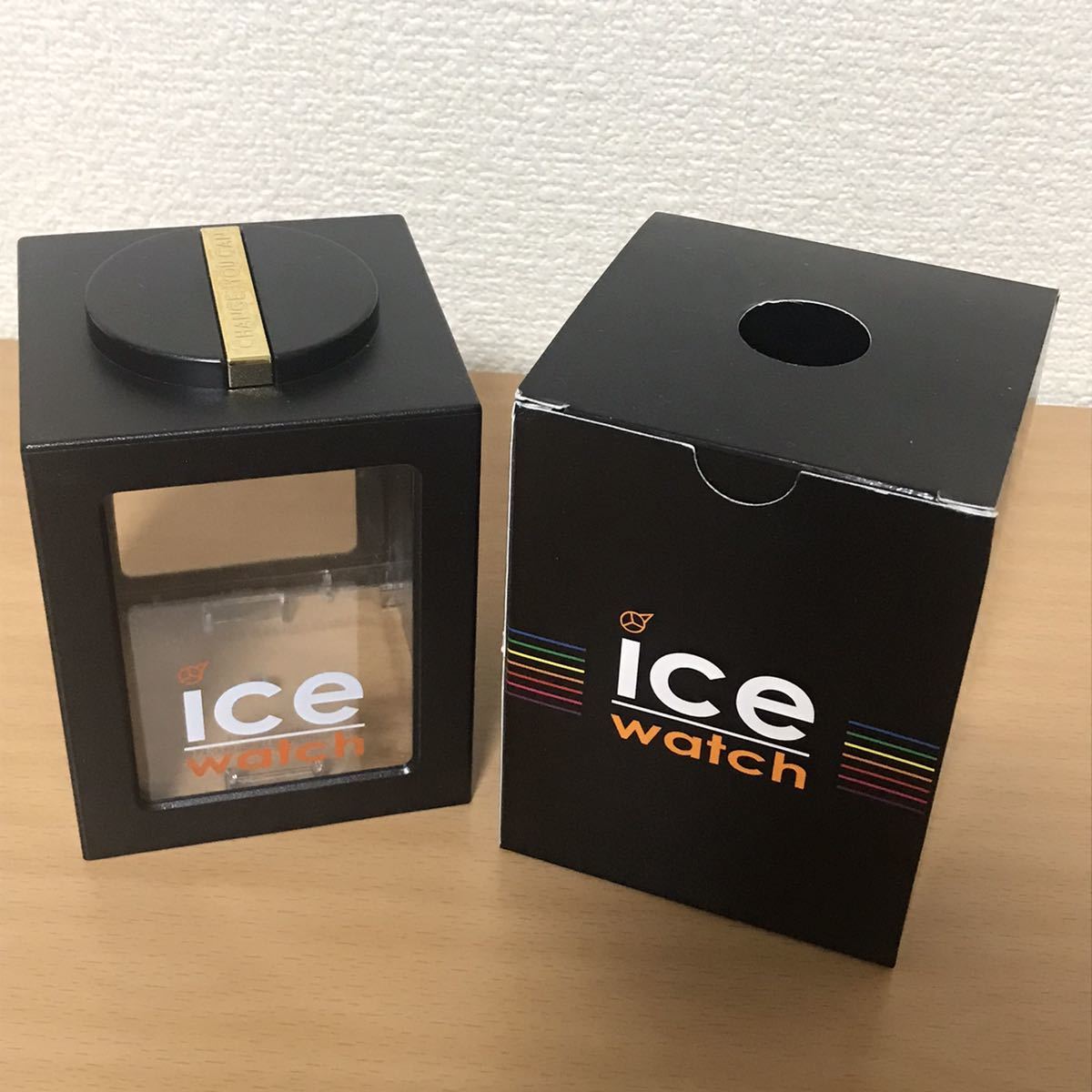 218-0130 ice watch アイスウォッチ メンズ レディース 腕時計 ラバーベルト クオーツ 黒 ブラック　flower Colonial 電池切れ 動作未確認_画像9