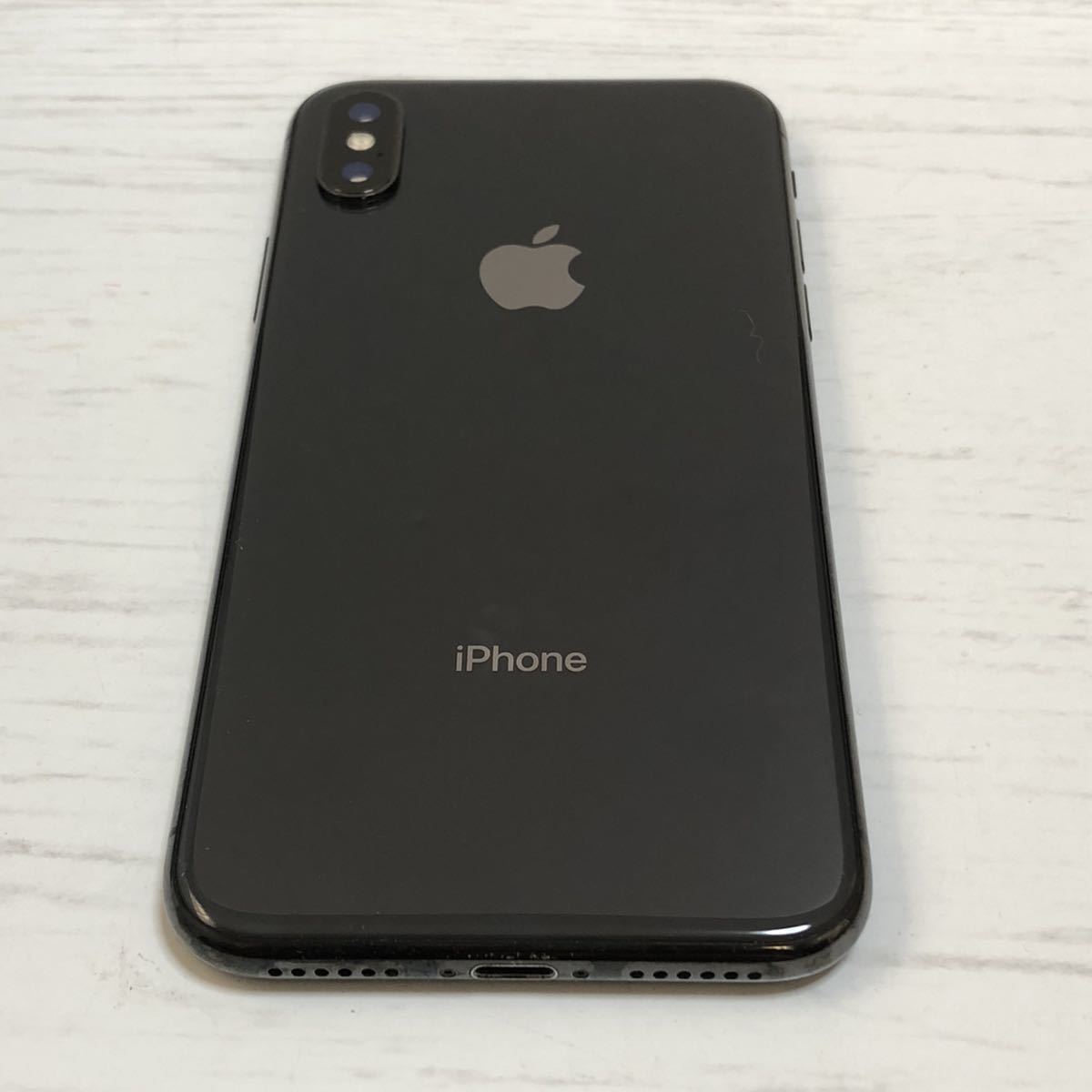 m162-0236 Apple iPhone X A1902 MQC12J/A 256GB スペースグレイ SIMフリー 箱ありの画像2