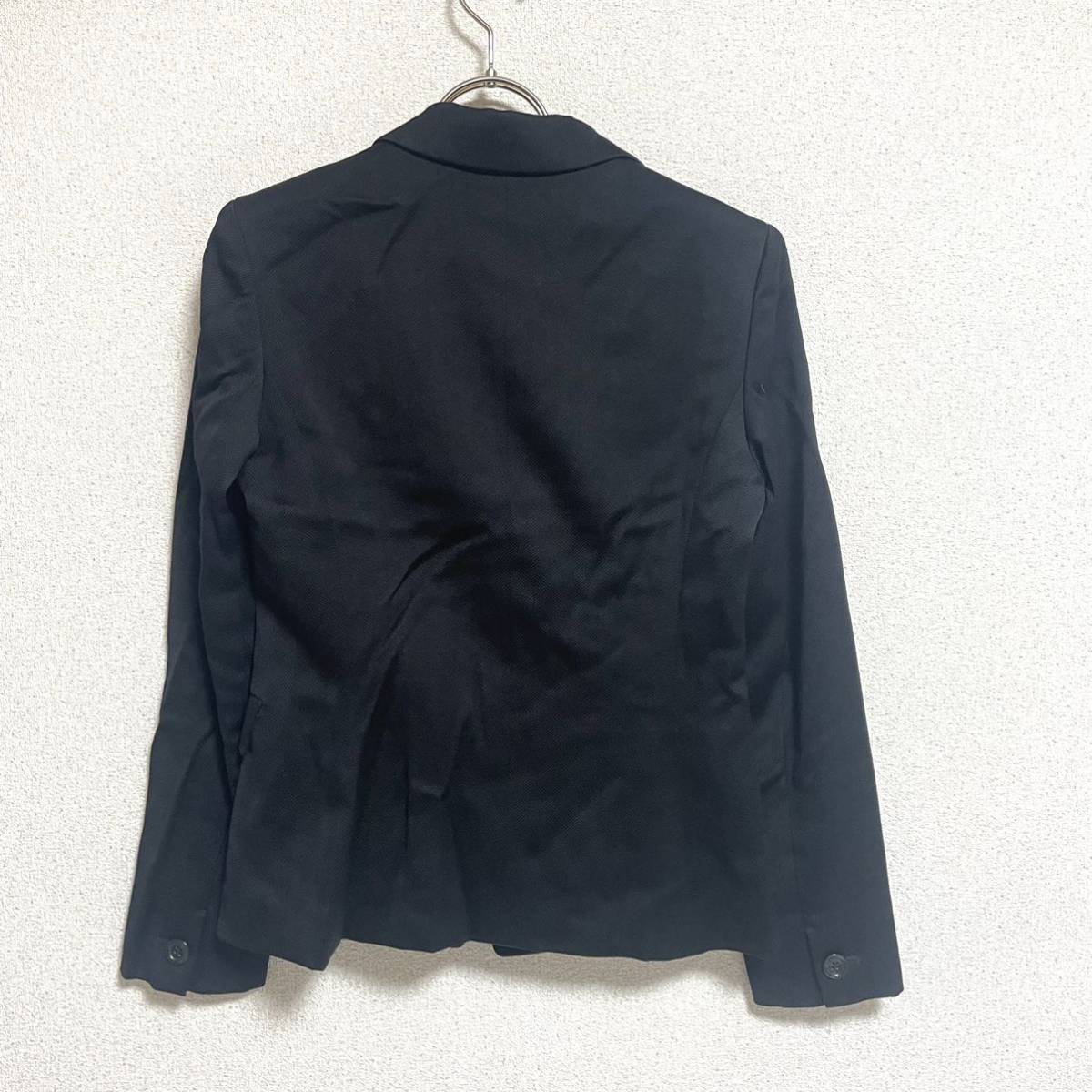 アナイ ANAYI ウールセットアップ テーラードジャケット スカートスーツ ブラック サイズ38/36 レディースM/S相当 ＊CU_画像4