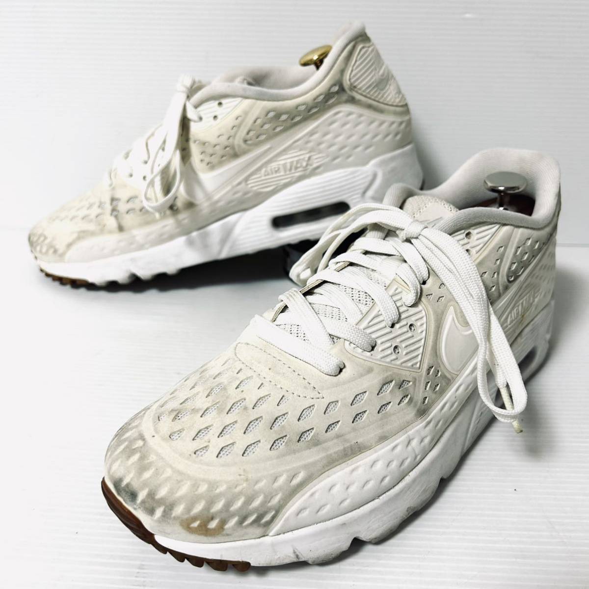 Nike Air Max 90 Breathe Summit White ナイキ エア マックス 90 ブリーズ サミット ホワイト　725222-100 スニーカー 26cm ＊U_画像1