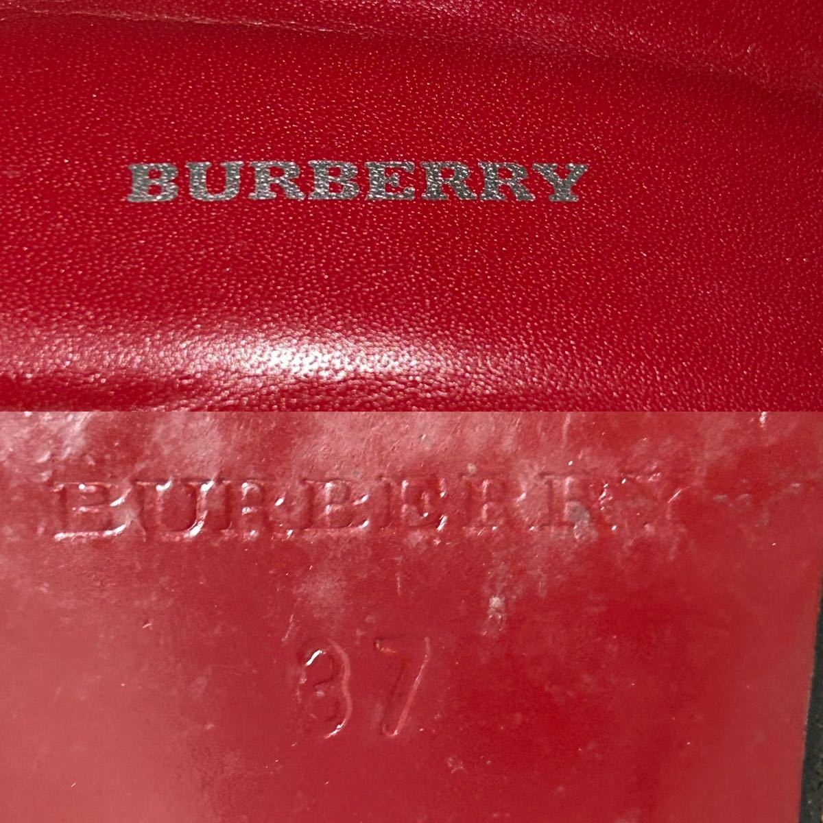 BURBERRY バーバリー ミュール ノバチェック 37 23.5cm バイカラー ＊Nの画像9