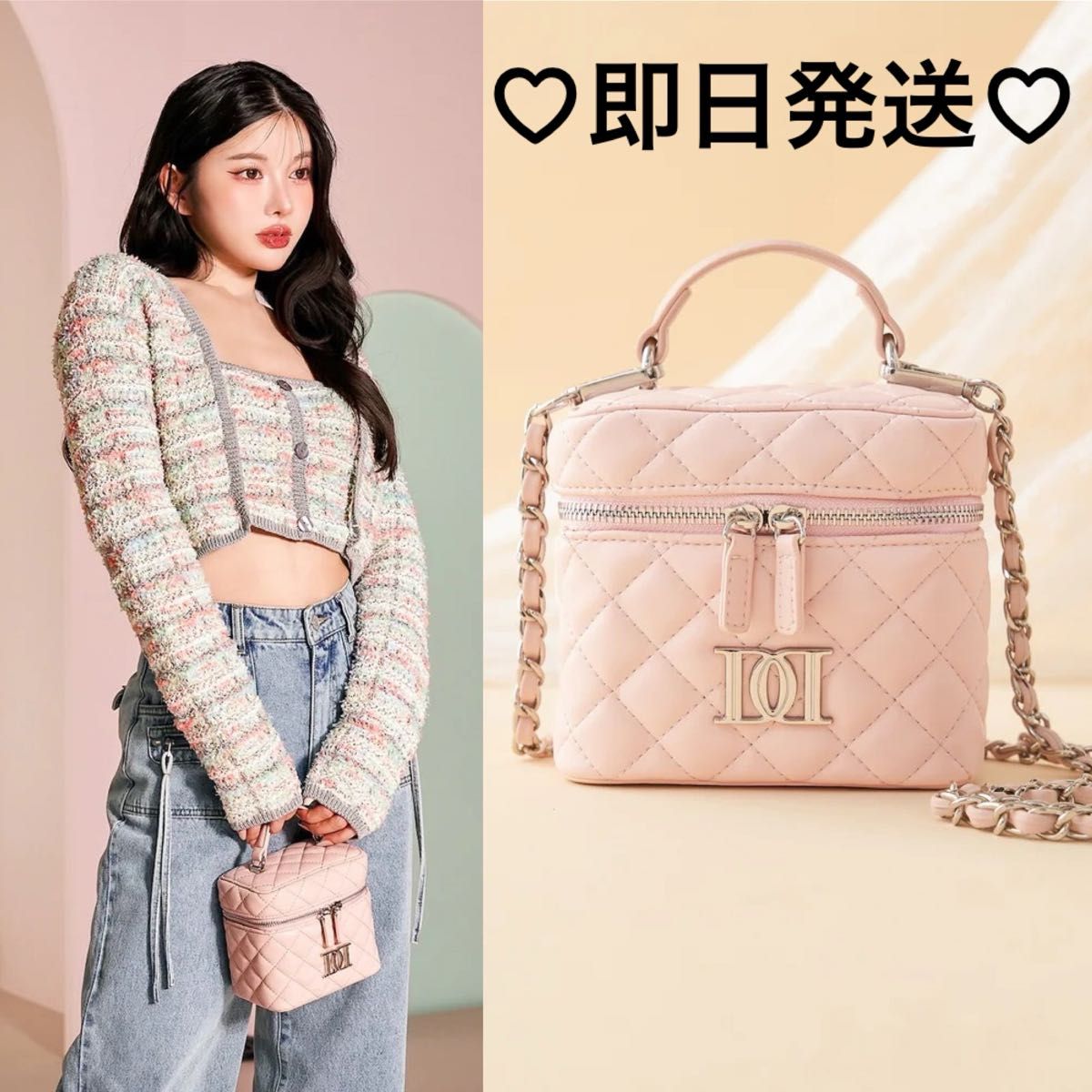 Darich ダーリッチ 新品 新作 キルティングスクエアミニバッグ Darich ダーリッチ 新品 新作 キルティングスクエアミニバッグ