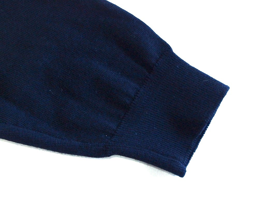  Hugo Boss HUGO BOSS thin wool knitted V neck cardigan men's *S navy kz4620206898