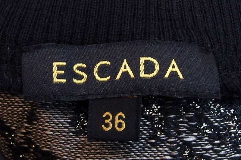 エスカーダ ESCADA プルオーバー×スカート セットアップ ・36 ブラック×グレージュ kz4804210281_画像8
